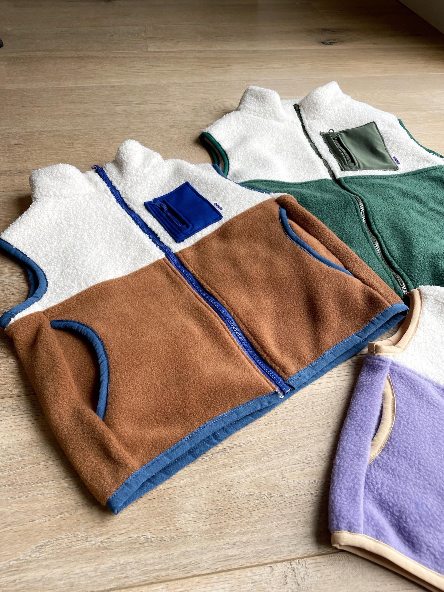 DUO VESTES POLAIRE SANS MANCHES | MINI & MAXI