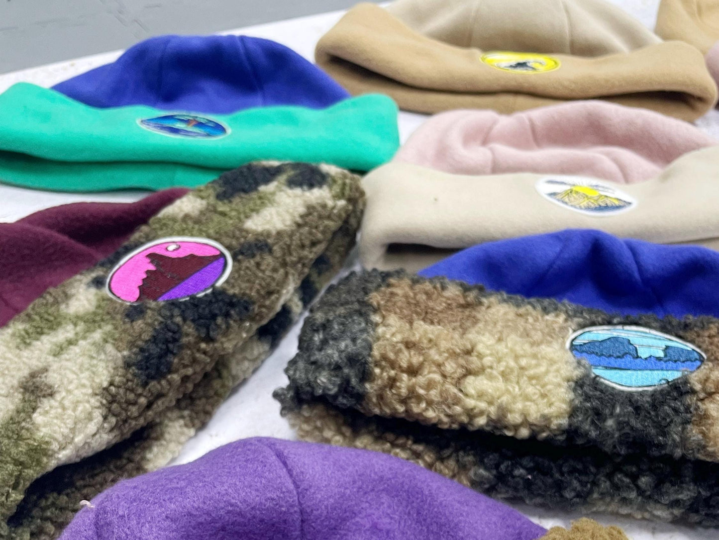 BONNET SHERPA À CARREAUX & BLEU | ADULTE