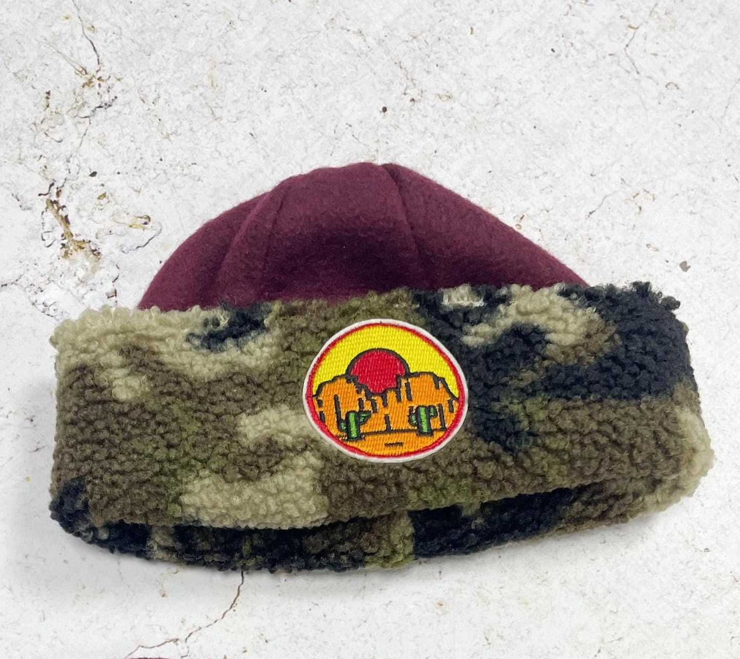BONNET CAMOUFLAGE & BORDEAU | ENFANT