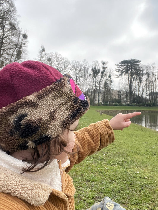 BONNET CAMOUFLAGE & BORDEAU | ENFANT