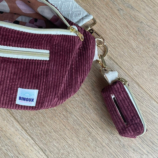 POCHETTE POUR SACS À DÉJECTIONS | VELOURS CÔTELÉ