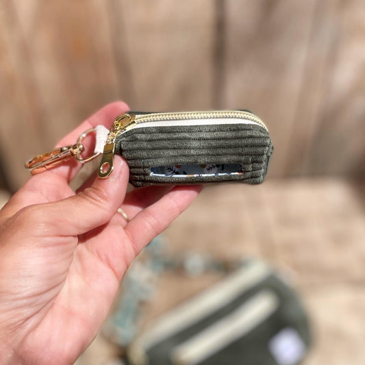 POCHETTE POUR SACS À DÉJECTIONS | VELOURS CÔTELÉ