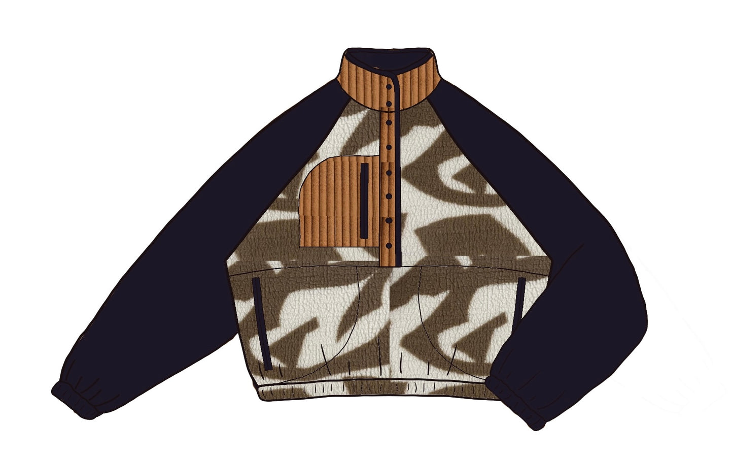 SWEAT POLAIRE LOOSE BI-COLOR | ADULTE