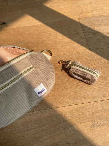 POCHETTE POUR SACS À DÉJECTIONS | VELOURS CÔTELÉ