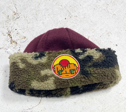 BONNET CAMOUFLAGE & BORDEAU | ENFANT