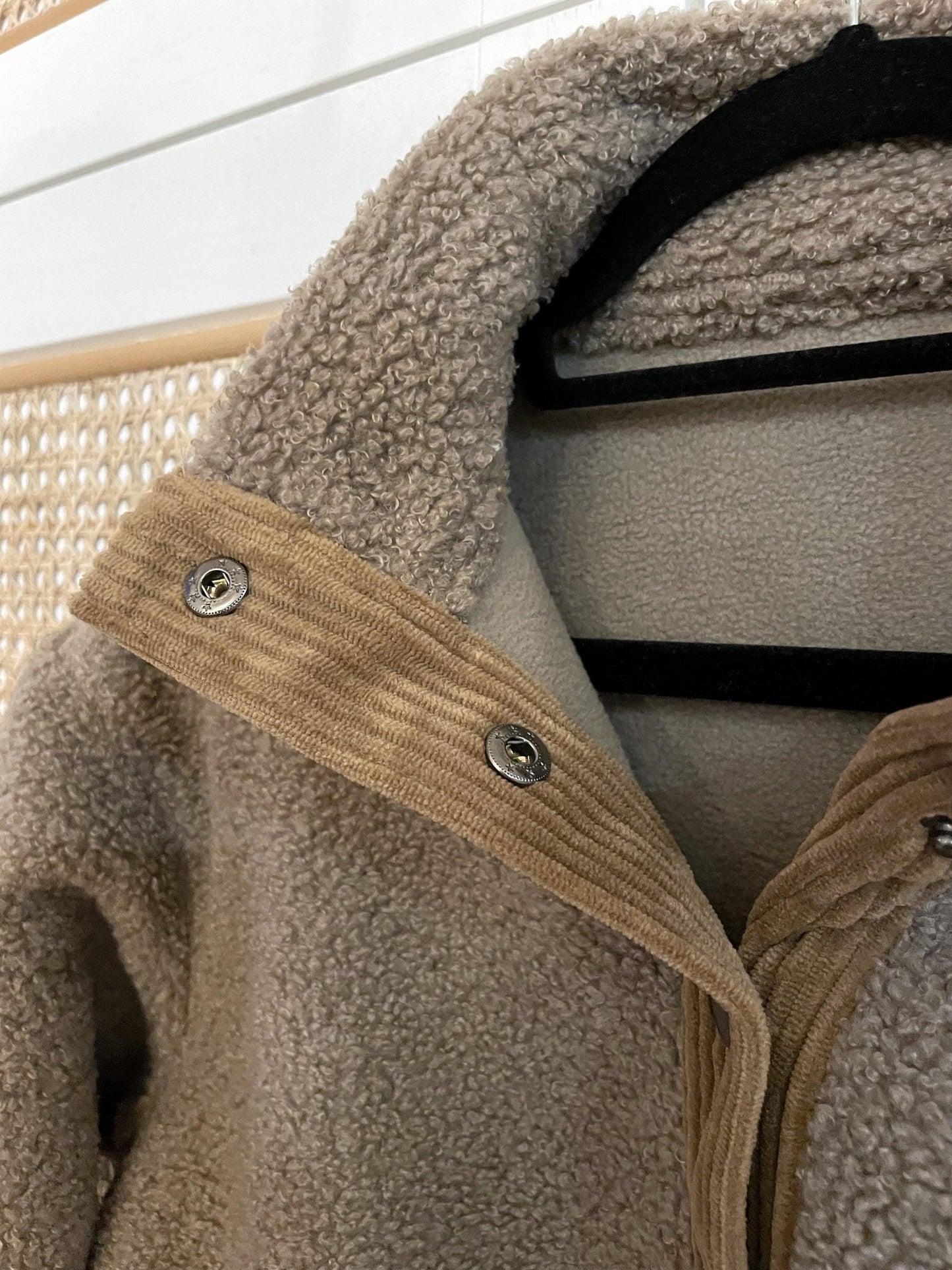 SWEAT POLAIRE BI-COLOR SHERPA BRUN & SABLE | ADULTE