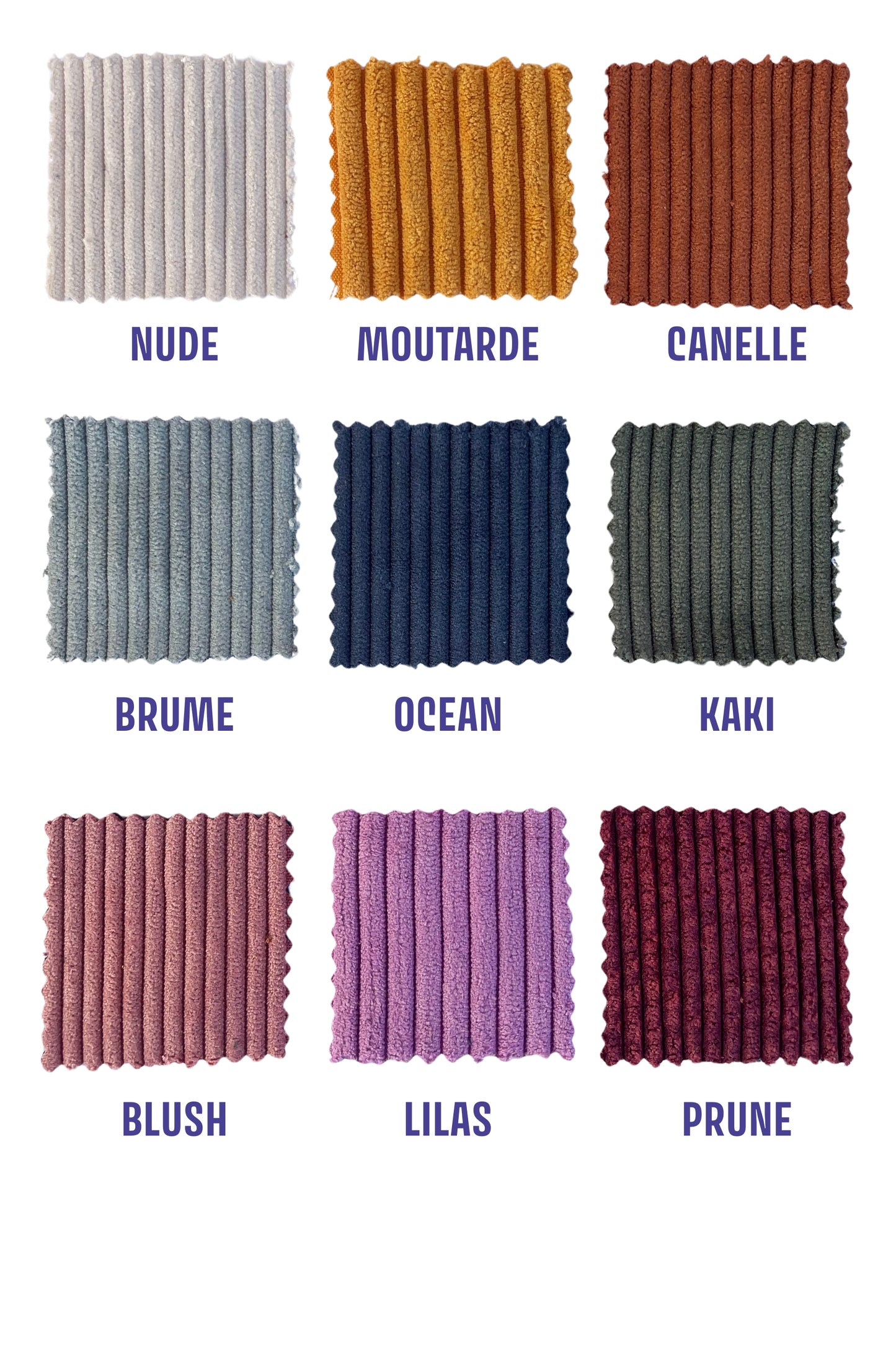 BANANE VELOURS CÔTELÉ & SANGLE PERSONALISABLE | XL