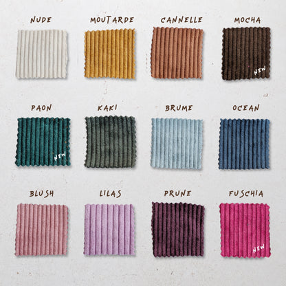 BANANE VELOURS CÔTELÉ & SANGLE PERSONNALISABLE | XS