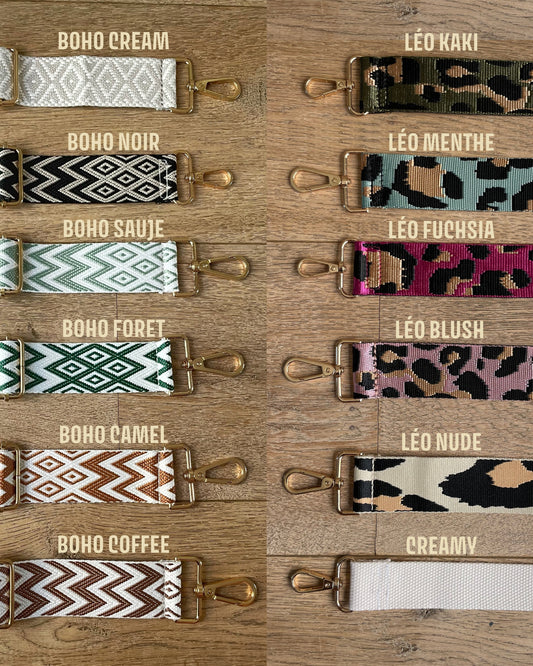 BANANE VELOURS CÔTELÉ & SANGLE PERSONNALISABLE | XS