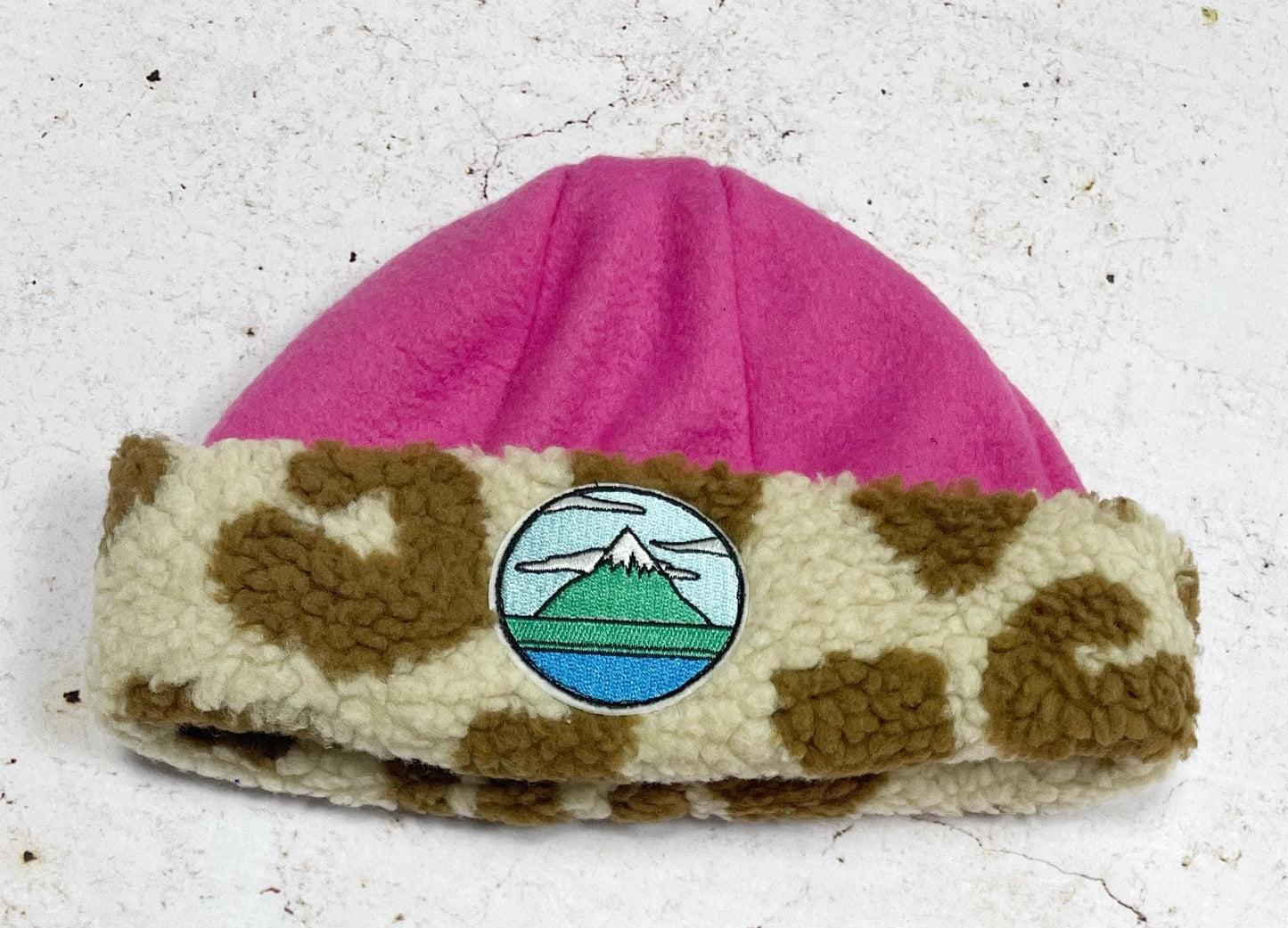 BONNET SHERPA LÉOPARD & ROSE | ENFANT