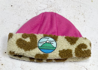 BONNET SHERPA LÉOPARD & ROSE | ENFANT