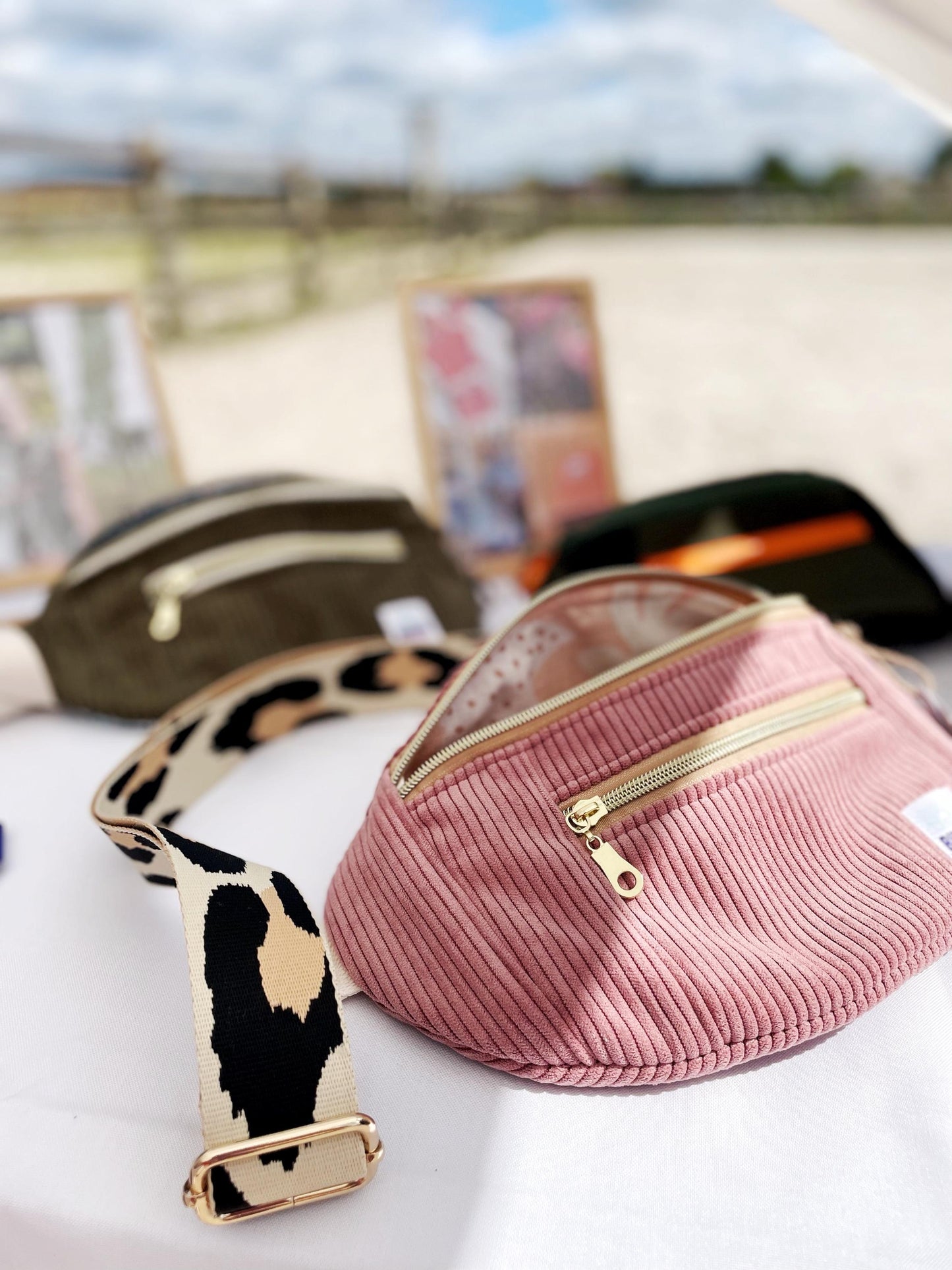 BANANE VELOURS CÔTELÉ & SANGLE PERSONNALISABLE | XS